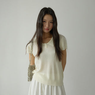 polo hollow sweater