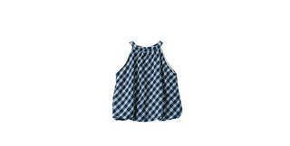 plaid puffy Top