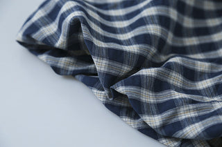 plaid puffy Top