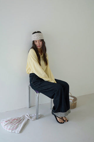 embroidered sun Top