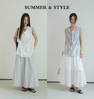scarf Tencel Top