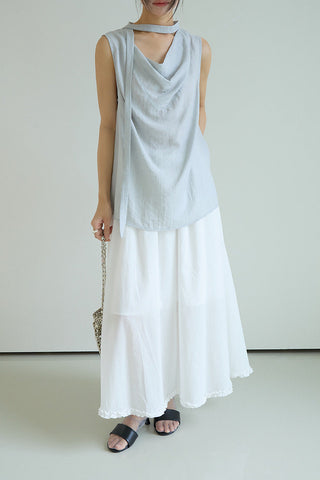 scarf Tencel Top