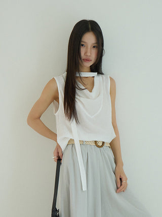 scarf Tencel Top