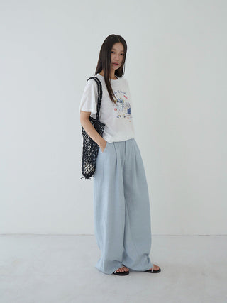 blueberry print Top