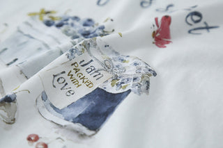 blueberry print Top