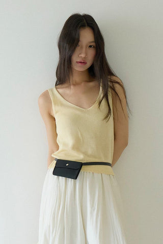 linen sleeveless Top