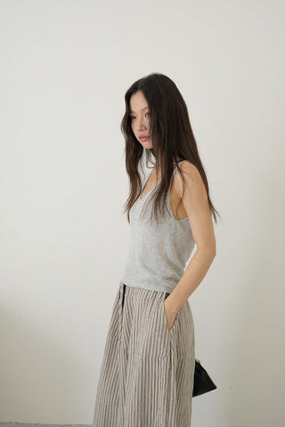 linen sleeveless Top