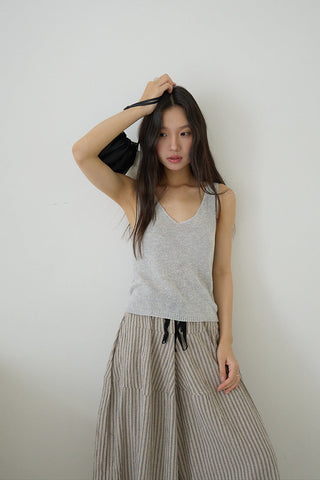 linen sleeveless Top