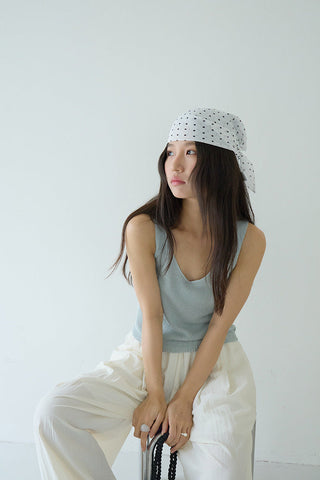 linen sleeveless Top