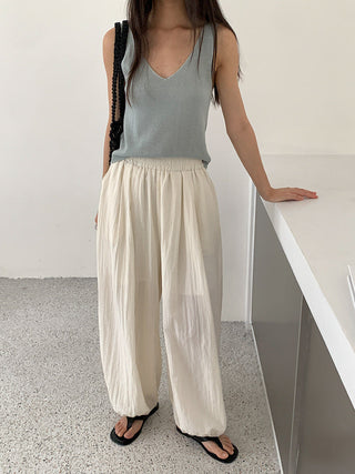 linen sleeveless Top