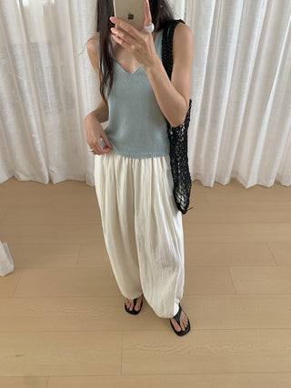 linen sleeveless Top