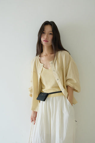 linen sleeveless Top