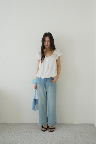 light blue jeans