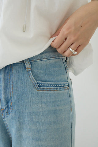 light blue jeans