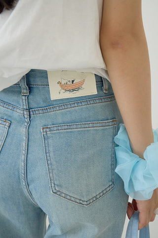 light blue jeans