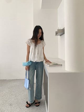 light blue jeans
