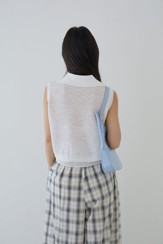 plaid wide pants