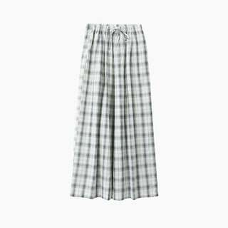 plaid wide pants