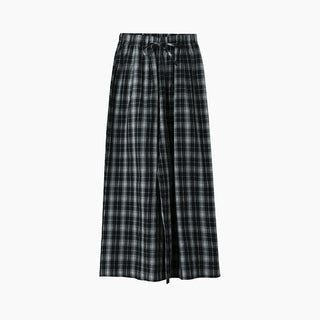 plaid wide pants