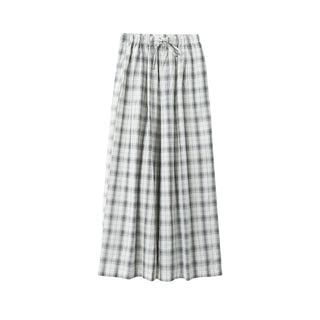 plaid wide pants