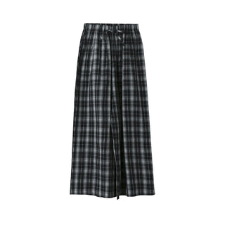plaid wide pants