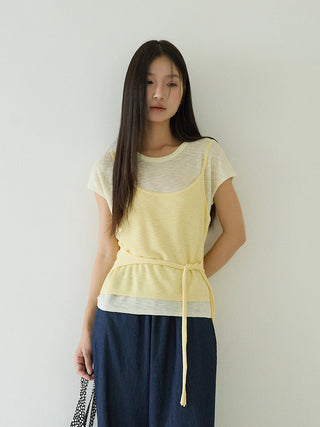 contrast sweater