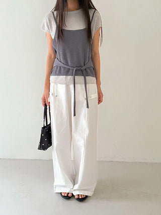 contrast sweater