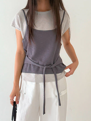 contrast sweater