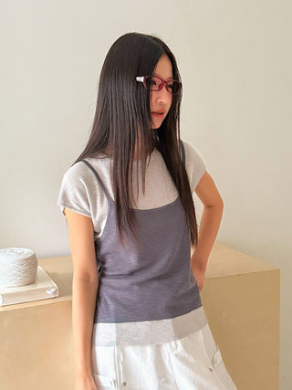 contrast sweater