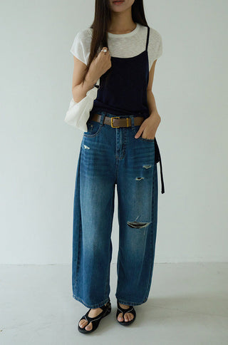 contrast sweater