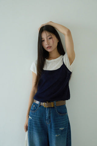 contrast sweater