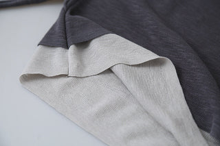 contrast sweater