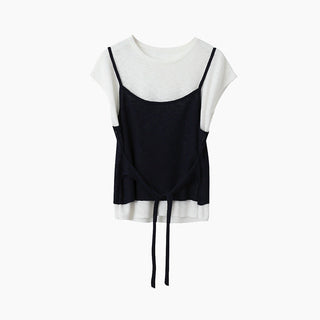 contrast sweater