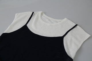 contrast sweater