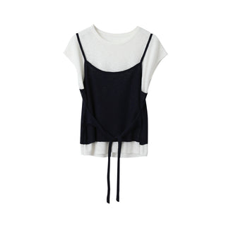 contrast sweater