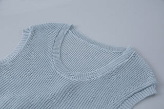 linen lace-up top