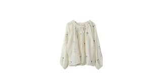 embroidered lantern sleeve