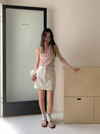 flower hip skirt