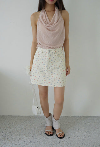 flower hip skirt