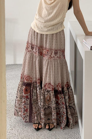 bohemian swing skirt