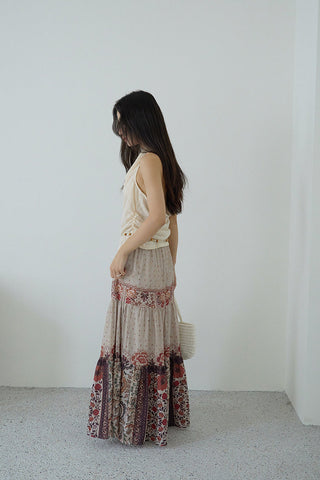 bohemian swing skirt