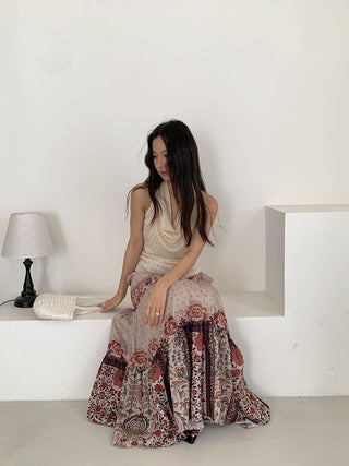 bohemian swing skirt