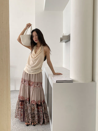 bohemian swing skirt