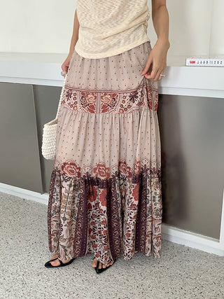 bohemian swing skirt
