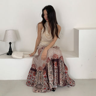 bohemian swing skirt