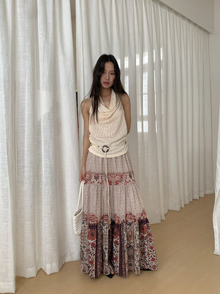 bohemian swing skirt