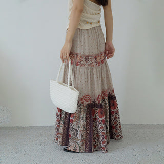 bohemian swing skirt