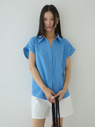 flounced sleeve top