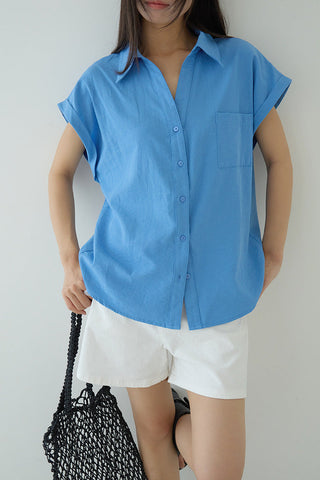 flounced sleeve top