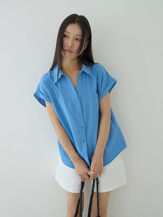 flounced sleeve top